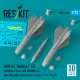 Reskit Rs72-0532 1/72 Agm-62 Walleye I Er Missiles 2 Pcs With An/Awg-16 Data Link Pod 1 Pcs