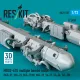Reskit Rs72-0557 1/72 Mbd2-67u Multiple Bombs Racks 2 Pcs