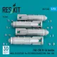 Reskit Rs72-0563 1/72 Agm-62 Walleye Ii Missiles 2 Pcs With An/Awg-16 Data Link Pod 1 Pcs