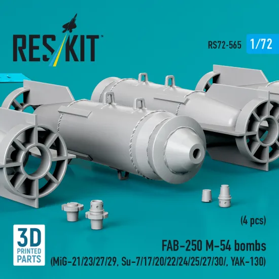 Reskit Rs72-0563 1/72 Agm-62 Walleye Ii Missiles 2 Pcs With An/Awg-16 Data Link Pod 1 Pcs