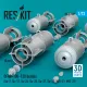 Reskit Rs72-0567 1/72 Ofab-100-120 Bombs 8 Pcs Resin Kit