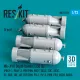 Reskit Rs72-0571 1/72 Mk-xvii Depth Bombs 350 Lb 4 Pcs Resin Kit