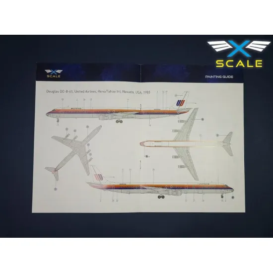 X-scale 144010 1/144 Airliner Dc-8-61 Long-range Narrow-body Passenger Airliner