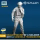 Spalah 28735 1/35 Figure Soldier With Handheld Transceiver Resin Model