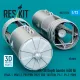 Reskit Rs72-0572 1/72 Mk-38 Depth Bombs 650 Lb 4 Pcs Resin Kit