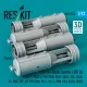 Reskit Rs72-0573 1/72 Mk-54 Depth Bombs 350 Lb 4 Pcs Resin Kit