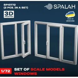 Spalah 10772 1/72 Set Of Scale Models Windows 2 Pcs Resin Model