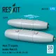 Reskit Rs72-0579 1/72 Mark 77 Napalm Bombs Mod.4/5 2pcs Resin Kit