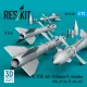 Reskit Rs72-0581 1/72 R-27er Aa-10 Alamo-c Missiles 4 Pcs Resin Kit