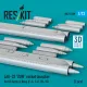 Reskit Rs72-0599 1/72 Lau-33 Zuni Rocket Launcher For Us Army And Navy 2 Pcs