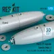 Reskit Rs72-0603 1/72 Mark 77 Napalm Bombs Mod 2 2pcs Resin Kit