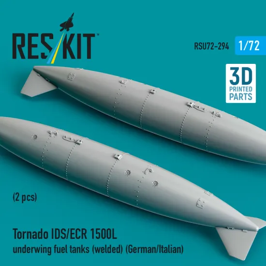 Reskit Rsu72-0272 1/72 Tornado F3/Gr1/Gr4 1500l Underwing Fuel Tanks Riveted Raf/Rsaf