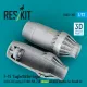 Reskit RSU72-0300 1/72 F‑15 Eagle/Strike Eagle A, B, C, D, E early, J F100-PW-220 closed exhaust nozzles for Revell kit