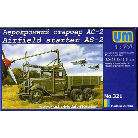 Airfield starter AS-2 (chassis GAZ-AAA) Truck WWII 1/72 UM 321 Airfield starter AS-2 (chassis GAZ-AAA) Truck WWII 1/72 UM 321