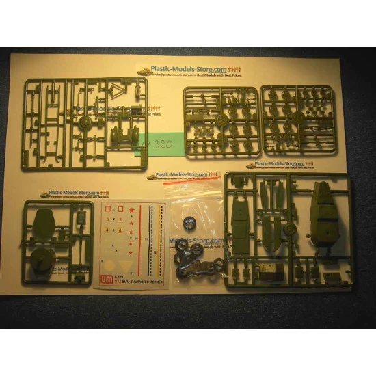 Armored Soviet Vehicle BA-3 WWII 1/72 UM 320