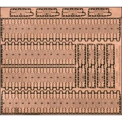 Photoetched tracks set for UM,Dragon, Revell SU-85, SU-100, T-34/85 (1943) kits 1/72 ACE pe7245
