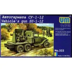SU-1-12 76mm Gun on Gaz-AAA Soviet Truck WWII 1/72 UM 322