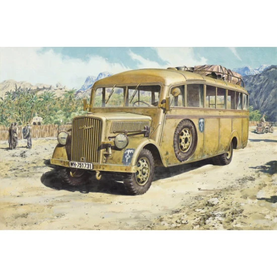 Opel Blitz Omnibus W39, Afrika corps 1/72 Roden 721