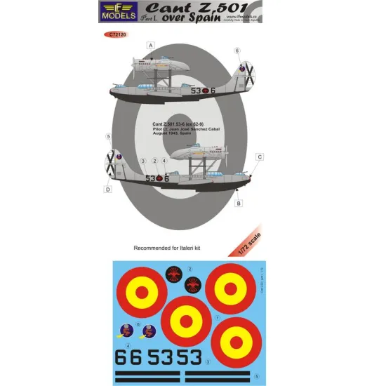 Lf Models C72120 1/72 Cant Z.501 Over Spain Part I.