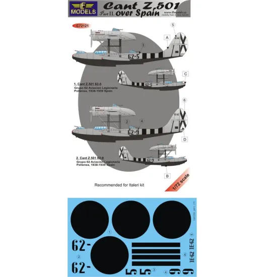 Lf Models C72121 1/72 Cant Z.501 Over Spain Part Ii.