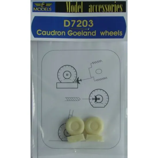 Lf Models D7203 1/72 Caudron Goeland Weighted Wheels