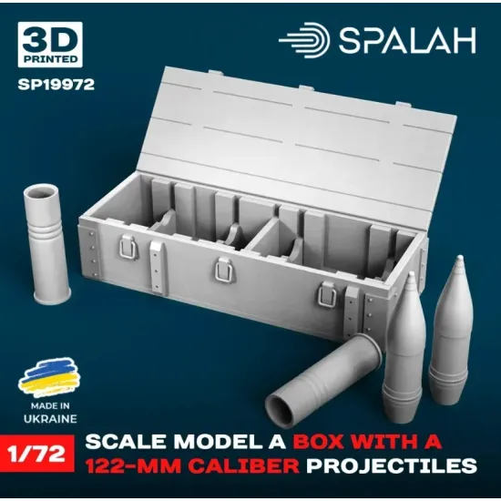Spalah 19972 1/72 Set Of Scale Models A Box With 122-mm Projectiles Resin Model