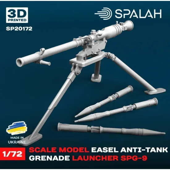Spalah 20172 1/72 Scale Model Easel Anti-tank Grenade Launcher Spg-9 Resin Model