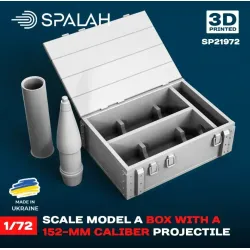 Spalah 21972 1/72 Scale Model Of Box With A 152-mm Caliber Projectile Resin Model