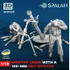 Spalah 27272 1/72 Set Of Model And Figures Mortar Crew With A 120-mm 2b11 Mortar Resin Model