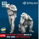 Spalah 27272 1/72 Set Of Model And Figures Mortar Crew With A 120-mm 2b11 Mortar Resin Model