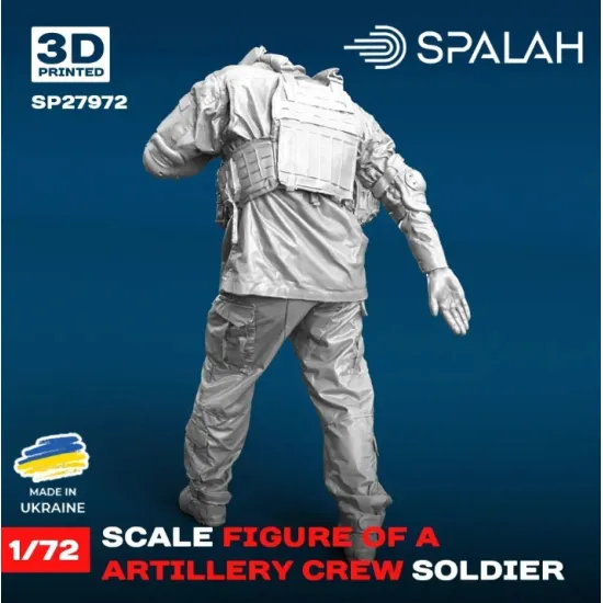 Spalah 27972 1/72 Scale Figure Artillery Crew Soldier Resin Model