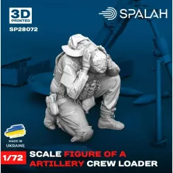 Spalah 28072 1/72 Scale Figure Artillery Crew Loader Resin Model