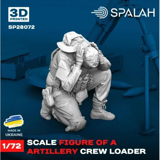 Spalah 28072 1/72 Scale Figure Artillery Crew Loader Resin Model