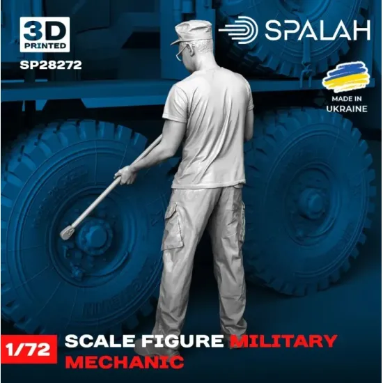 Spalah 28272 1/72 Figure Military Mechanic Resin Model