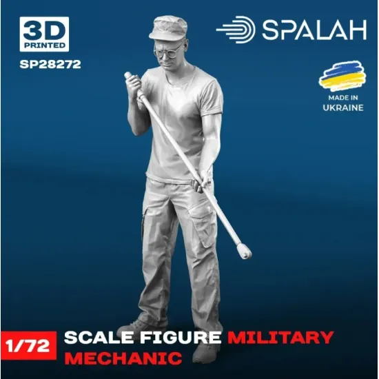 Spalah 28272 1/72 Figure Military Mechanic Resin Model