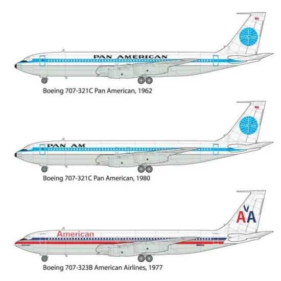 Roden 338 1/144 Boeing 707-321 Pan American Plastic Model Kit