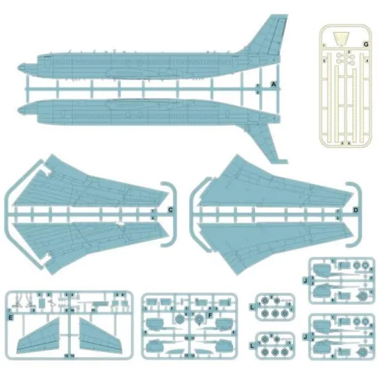 Roden 338 1/144 Boeing 707-321 Pan American Plastic Model Kit