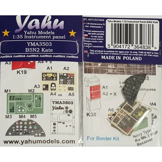 Yahu Model Yma3503 1/35 B5n2 Kate Border