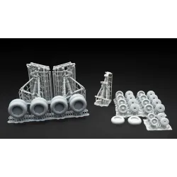 Metallic Details Mdr72128 1/72 Il-18 20 22 38 Landing Gears With Wheels Amodel Accessories Kit