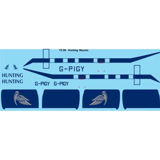 26decals 72-26 1/72 Hunting Skyvan Decal For Aircraft