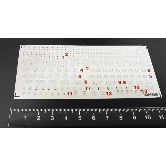 Metallic Details Mdp48026 1/48 He 111h-3 / H-6 Hatches Exterior 3d Decals For Icm