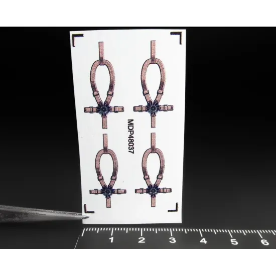 Metallic Details Mdp48037 1/48 Seatbelt For Uh-60 Black Hawk Set For 4 Seats