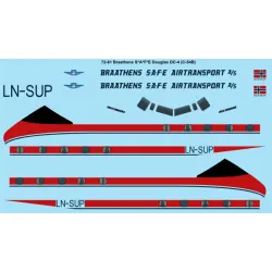 26decals 72-61 1/72 Braathens Douglas Dc-4 Decal For Aircraft