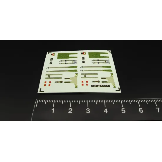 Metallic Details Mdp48040 1/48 3d Seatbelt Decals For Martin-baker Mk 9 Ejection Seat Set For 2 Seats Sepecat Jaguar Buccaneer Hawk Mirage F1 Canberra Cold War Jets