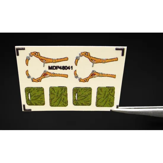 Metallic Details Mdp48041 1/48 Ussr Wwii Aircrew Parachutes Set For 2 Seats