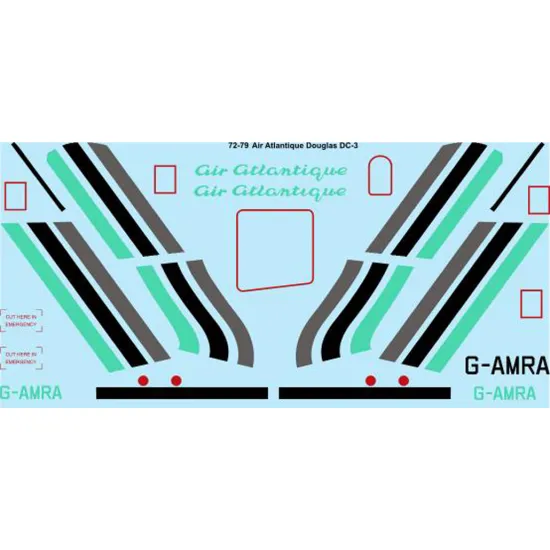 26decals 72-79 1/72 Air Atlantique Douglas Dc-3 Decal For Aircraft