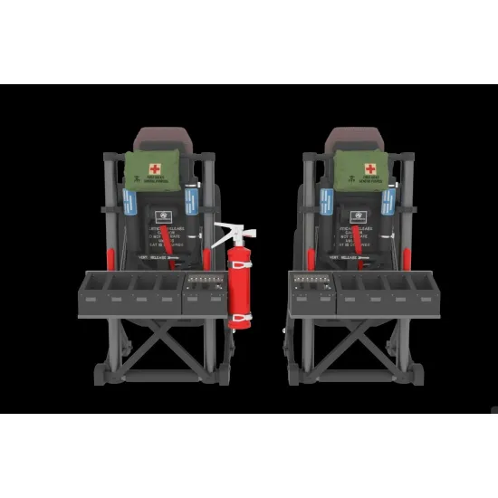 Metallic Details Mdr48292 1/48 Pilot Seats For Uh-60 Black Hawk Sh-60 Seahawk Mh-60 Late Version 3d Printed Detail Set For 2 Seats Helicopter Cockpit Upgrade