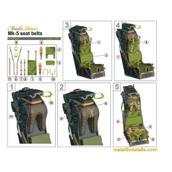 Metallic Details Mdr48294 1/48 Martin-baker Mk 5 Ejection Seats 3d Printed Detail Set For 2 Seats