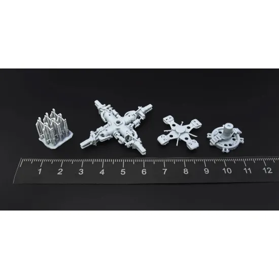 Metallic Details Mdr48297 1/48 Main Rotor For Mh-60 Uh-60 Black Hawk Hh-60 Pave Hawk 3d Printed Detail Set