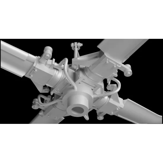 Metallic Details Mdr48298 1/48 Tail Rotor For Mh-60 Uh-60 Black Hawk Hh-60 Pave Hawk 3d Printed Detail Set